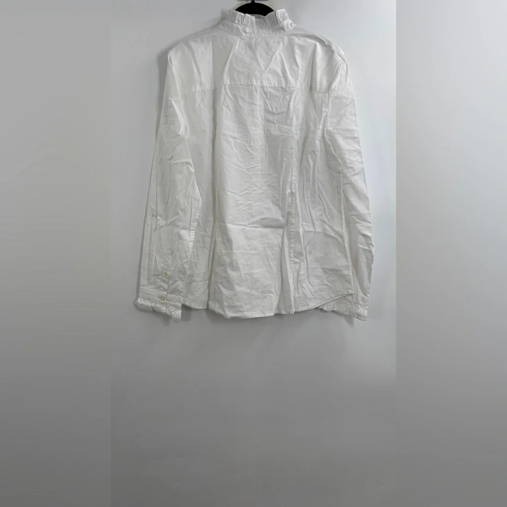 J.Crew Ruffle button-up top - Picture 8 of 8